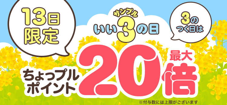 3のつく日はいいサンプルの日♪