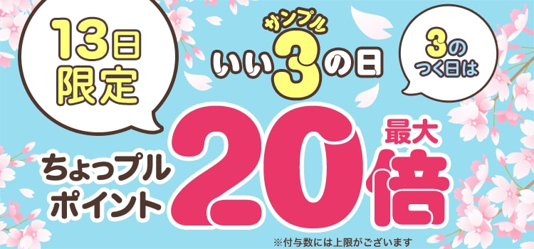 3のつく日はいいサンプルの日♪